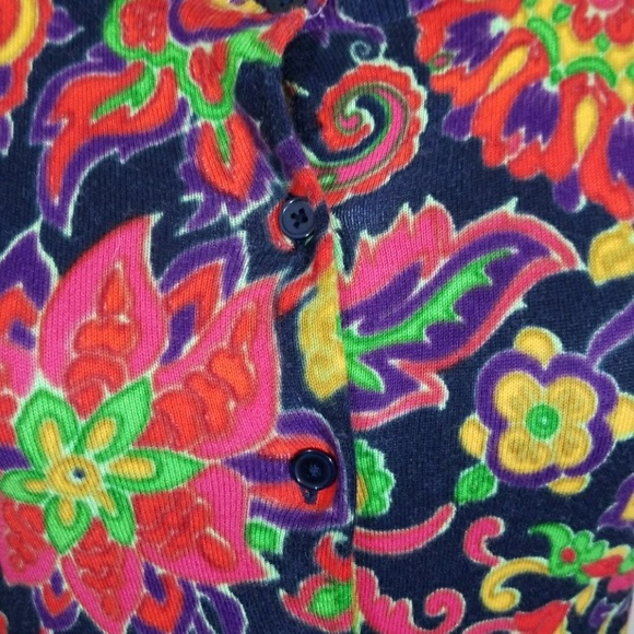 Talbots Multicolor floral cardigan. Size P - Picture 3 of 7